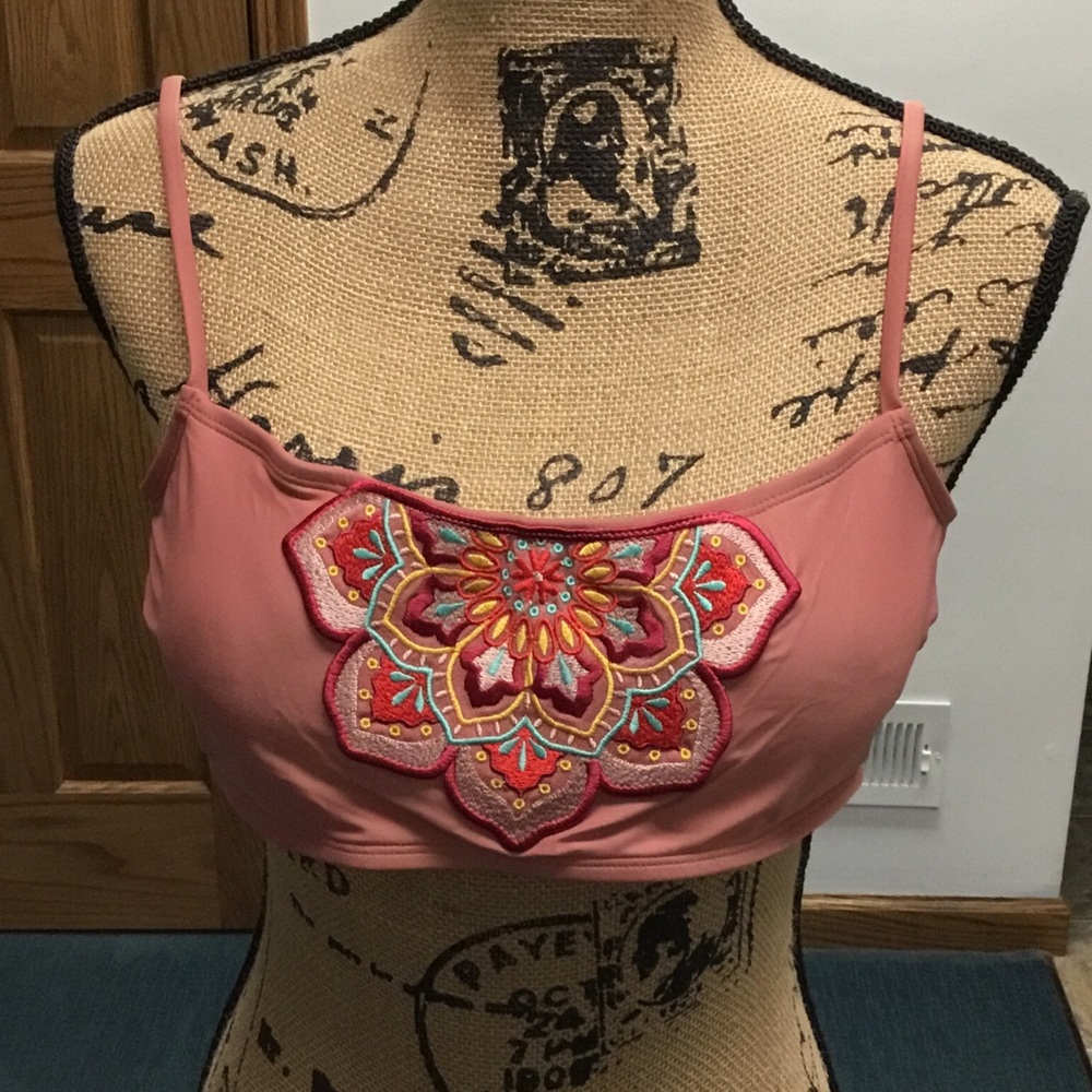 MAE Embroidery Accented Bikini